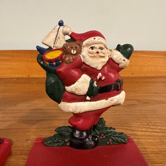 Vintage Midwest of Cannon Falls SANTA Christmas Stocking Holders X 3 - Picture 5 of 12